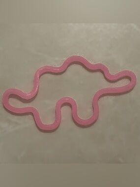 Pink Dinosaur Shaped Silly Bandz Rubber Band
